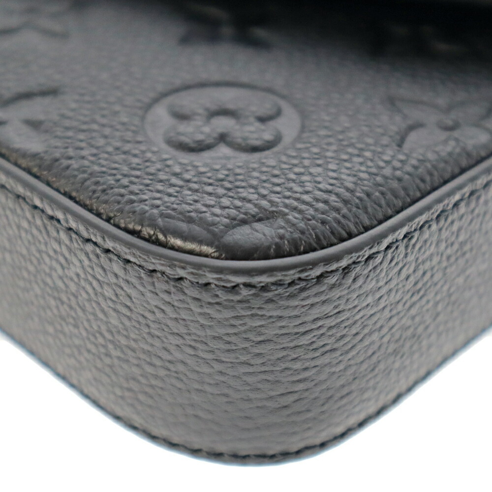 Louis Vuitton Pochette Felicie Chain Wallet Empreinte Leather Black Noir - Picture 6 of 9